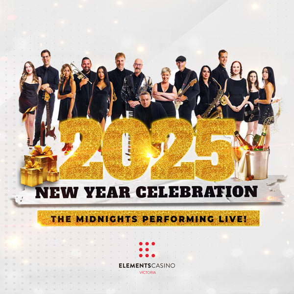 New Year Celebration at Elements Casino Victoria