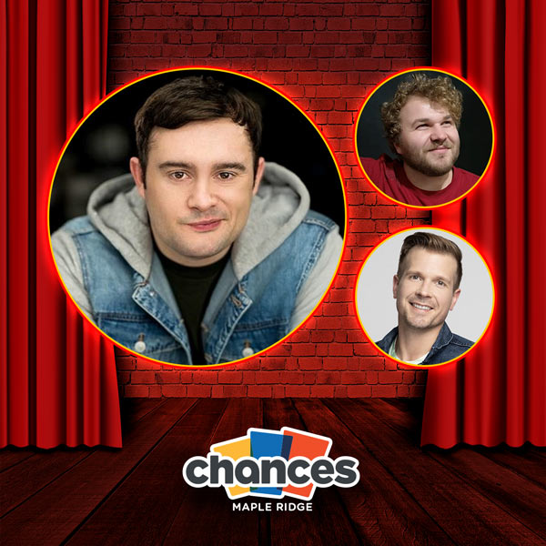 Yuk Yuk's Comedy Night — Ryan Williams with (MC) Alex Carr and (Middle) Rory Dunn